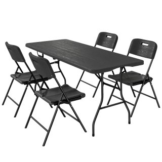 Conjunto Mesa y Sillas Camping Plegables