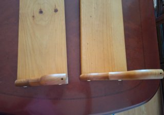 Pack 2 Estanterías de Pared Madera Maciza Pino