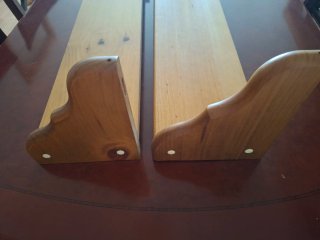 Pack 2 Estanterías de Pared Madera Maciza Pino