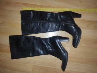 Botas altas negras mujer tacón