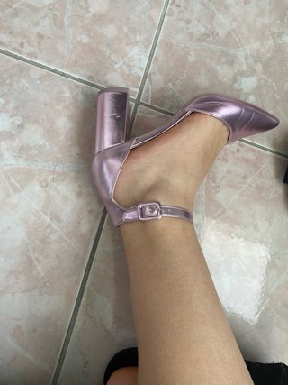Scarpe Bellamica punta tacco rosa/viola