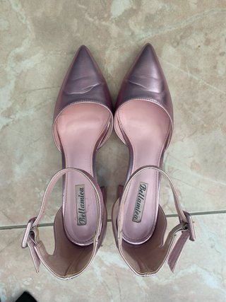Scarpe Bellamica punta tacco rosa/viola