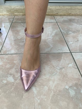Scarpe Bellamica punta tacco rosa/viola