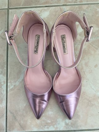Scarpe Bellamica punta tacco rosa/viola