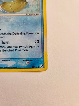 Squirtle 83/112 Reverse Holo EX FireRed LeafGreen