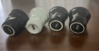 Set 4 Bicchierini Porcellana Stropicciati Bialetti