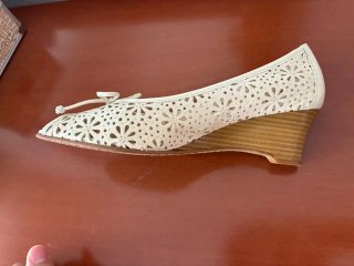 Zapatos de mujer con cuña Beige Talla 38