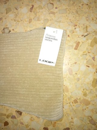 Bufanda beige regalo