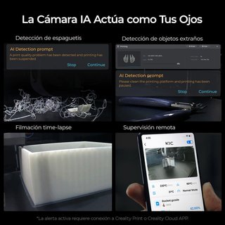 Creality K1C Impresora 3D 600mm/s
