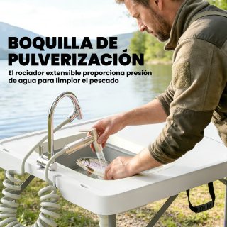 Mesa Plegable Limpieza Pescado