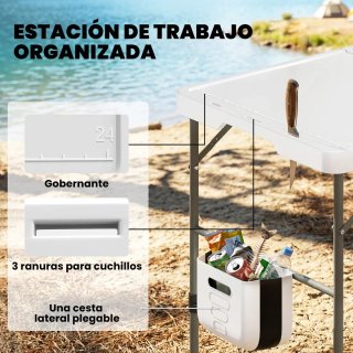 Mesa Plegable Limpieza Pescado