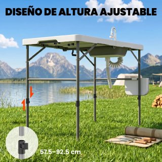 Mesa Plegable Limpieza Pescado