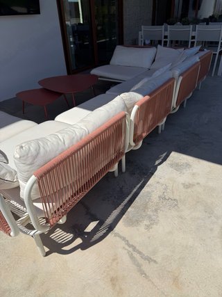 Conjunto sofá exterior tela