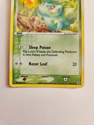 Bulbasaur 54/112 Reverse Holo EX FireRed LeafGreen