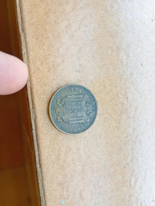 Moneda 1 Peseta 1944 Error Mula 1904-1944