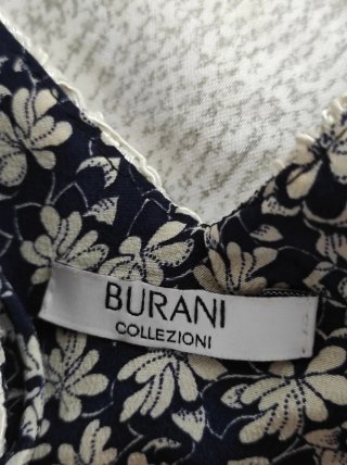 Abito a sottoveste vintage pura seta fiori pizzo