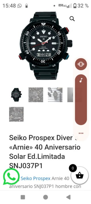 Seiko Prospex Diver Arnie Solar Edition limitada.