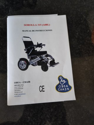Silla de ruedas eléctrica Sorolla plegable.