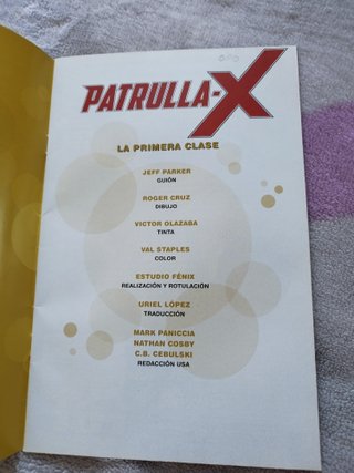 Patrulla-X, la primera clase