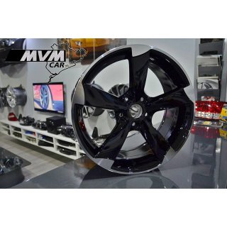 Juego de 4 Llantas 17 Rotor Black AU009