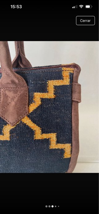 Bolso de la India azul y amarillo