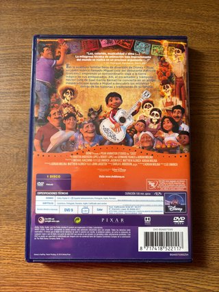 DVD Coco. Disney Pixar (Español)