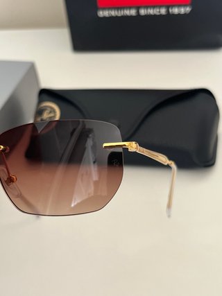 Ray Ban RB3768 Occhiali da Sole Oro/Marrone