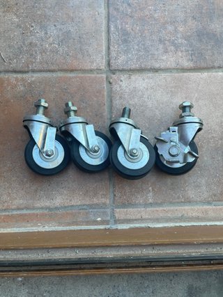 4 Ruedas para Estantería soportan gran peso