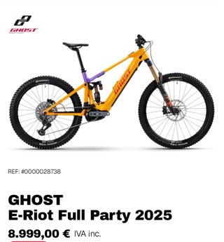 Bicicleta GHOST E-Riot Full Party 2025