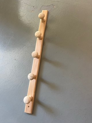 Perchero de madera 5 colgadores
