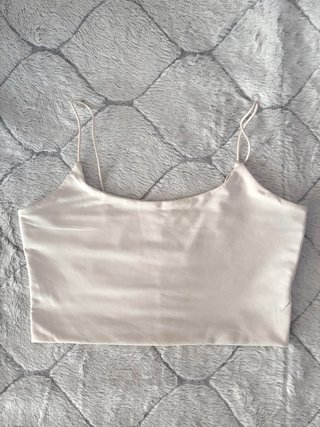Crop top blanco