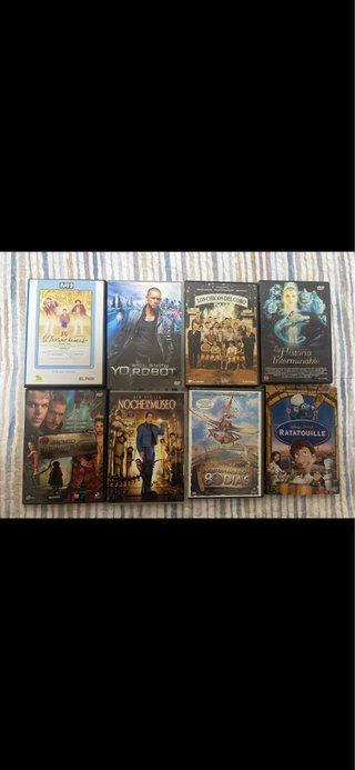 Lote 8 Películas DVD Infantiles Variadas