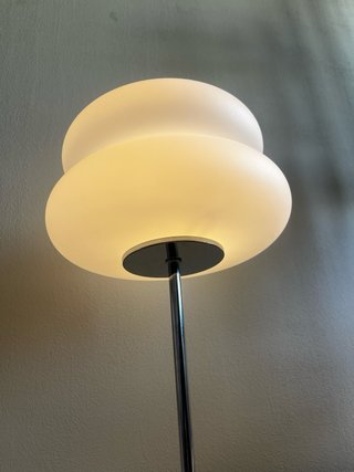 Lámpara Mesa Mid Century Blanca