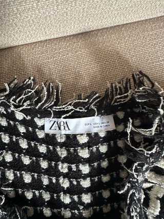 Top Zara Negro y Blanco