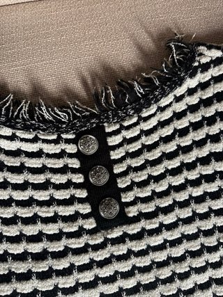 Top Zara Negro y Blanco