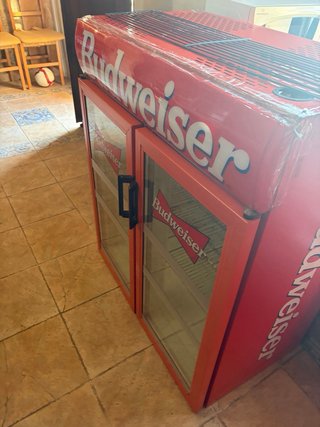 Frigorífico Vitrina Retro Budweiser 2 Puertas