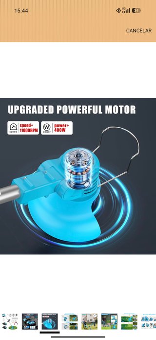 Desbrozadora Eléctrica 21V Azul