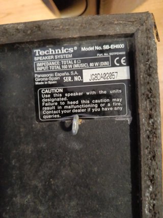 2 Altavoces Technics Negros