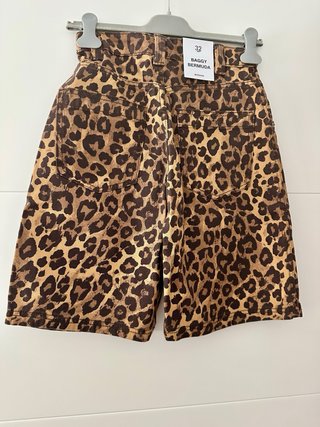 Pantalones cortos leopardo mujer