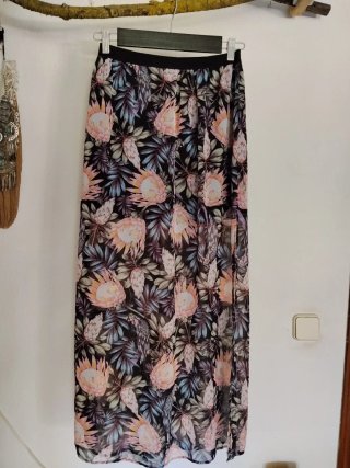 Falda larga gasa estampado floral