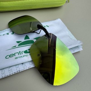 Clip lenti protezione solare oro/verde