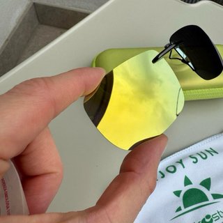 Clip lenti protezione solare oro/verde
