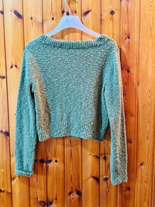 Cardigan Verde Cropped Nueva T. Xs/S