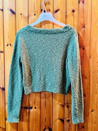 Cardigan Verde Cropped Nueva T. Xs/S