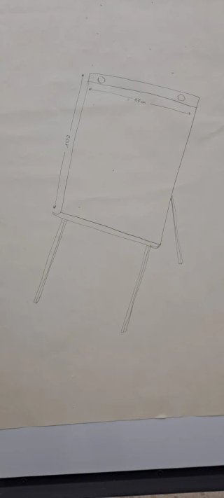 Pizarra Papel Trípode Regulable