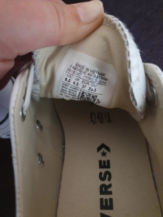 Converse blanco cuero T.37(como un 38)