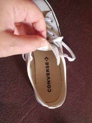 Converse blanco cuero T.37(como un 38)