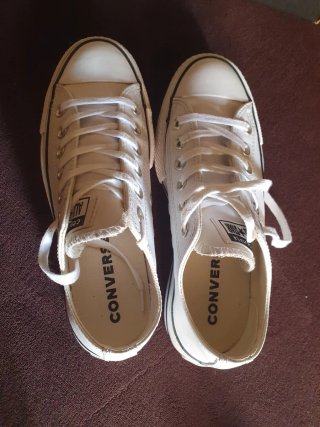 Converse blanco cuero T.37(como un 38)