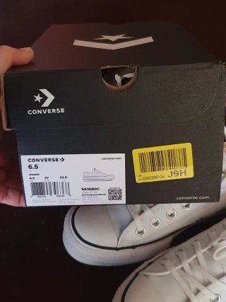 Converse blanco cuero T.37(como un 38)