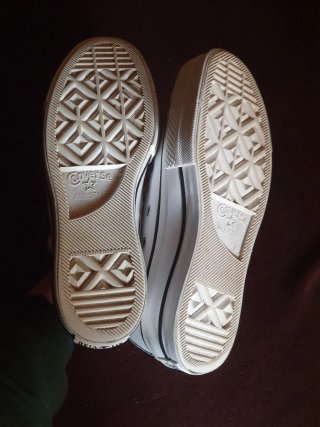 Converse blanco cuero T.37(como un 38)
